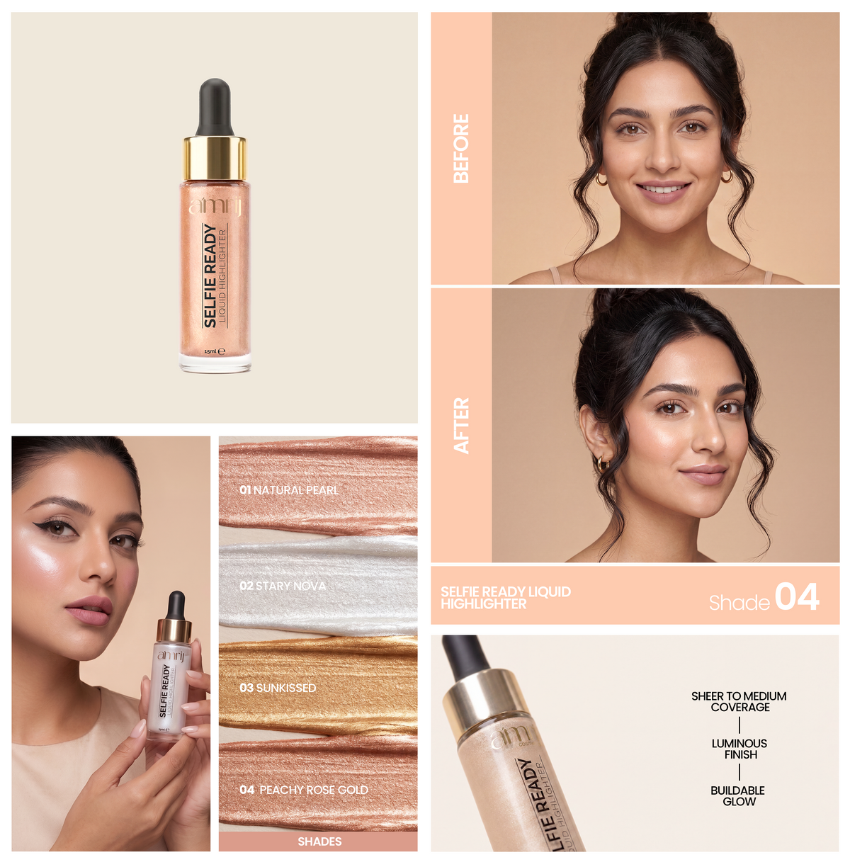 AMRIJ HIGHLIGHTER SELFIE READY LIQUID