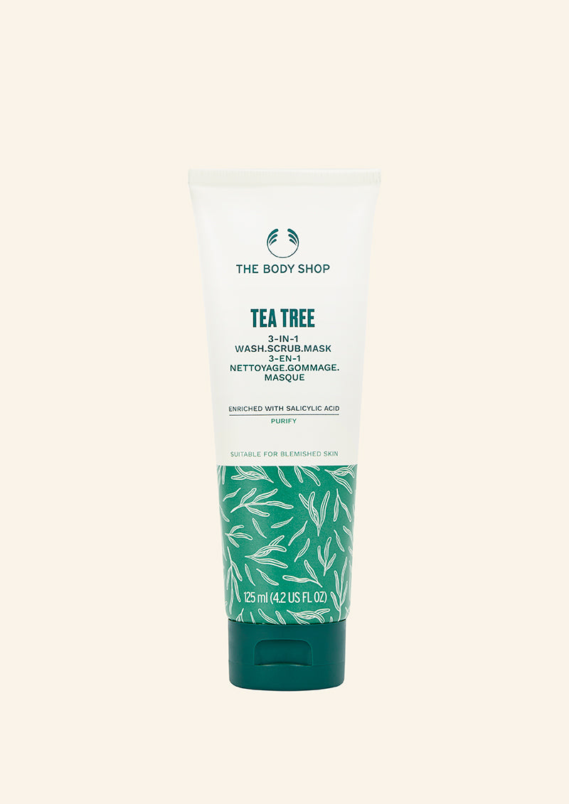THE BODY SHOP MASK SCRUB 3IN1 TEA TREE 125ML