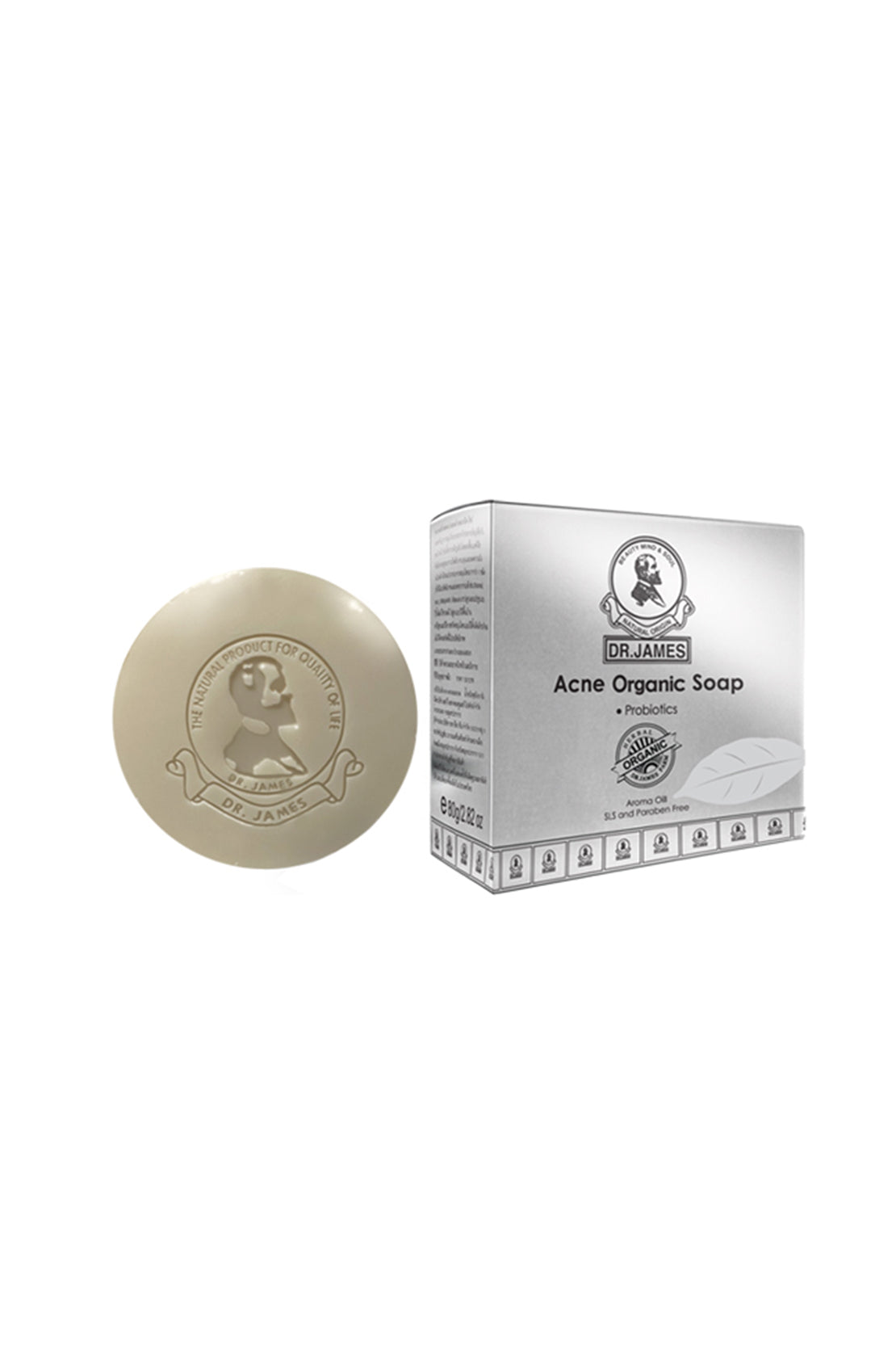 DR.JAMES ACNE & FRECKLE ORGANIC SOAP 80GM