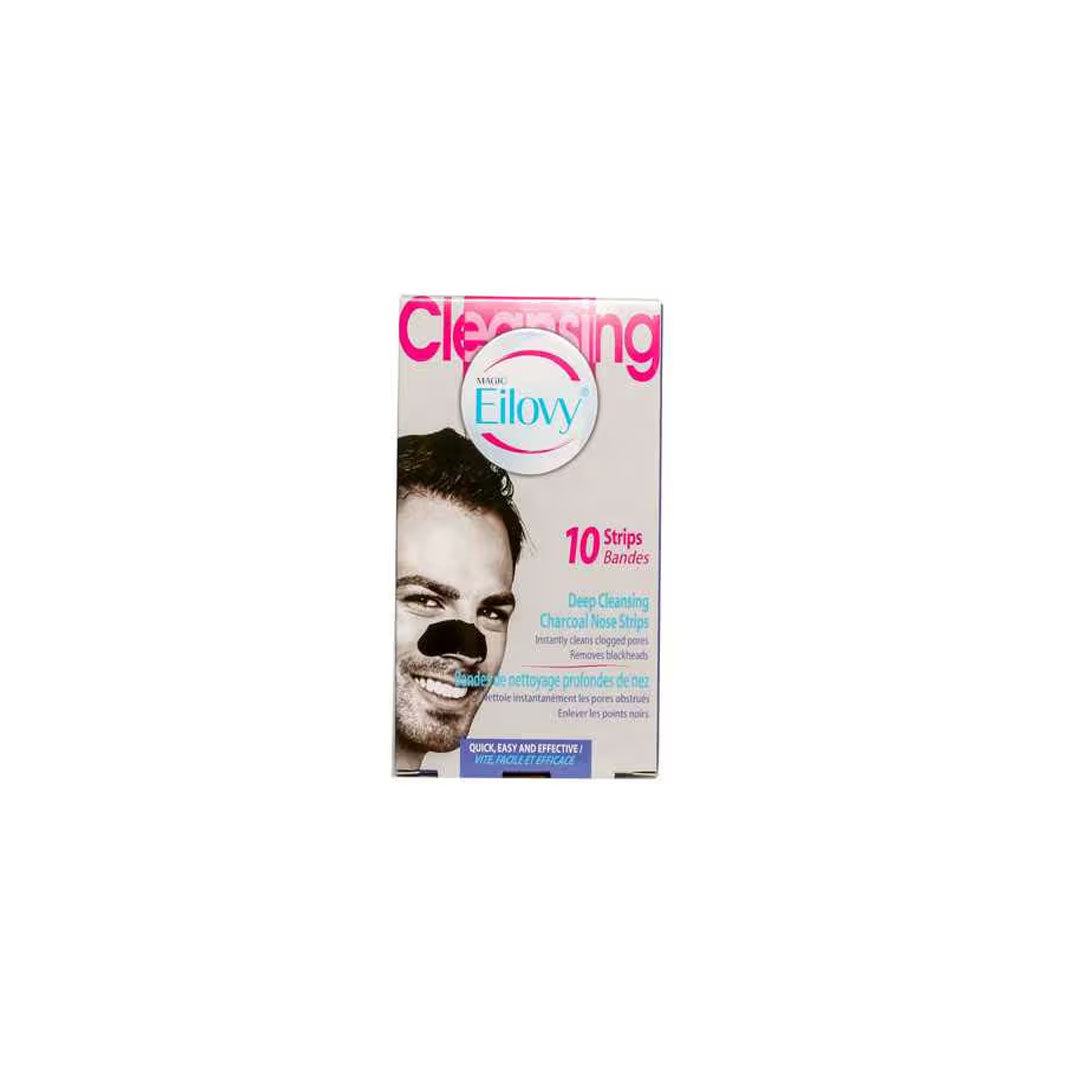 Eilovy Men Men Charcoal Nose Strips 10'S