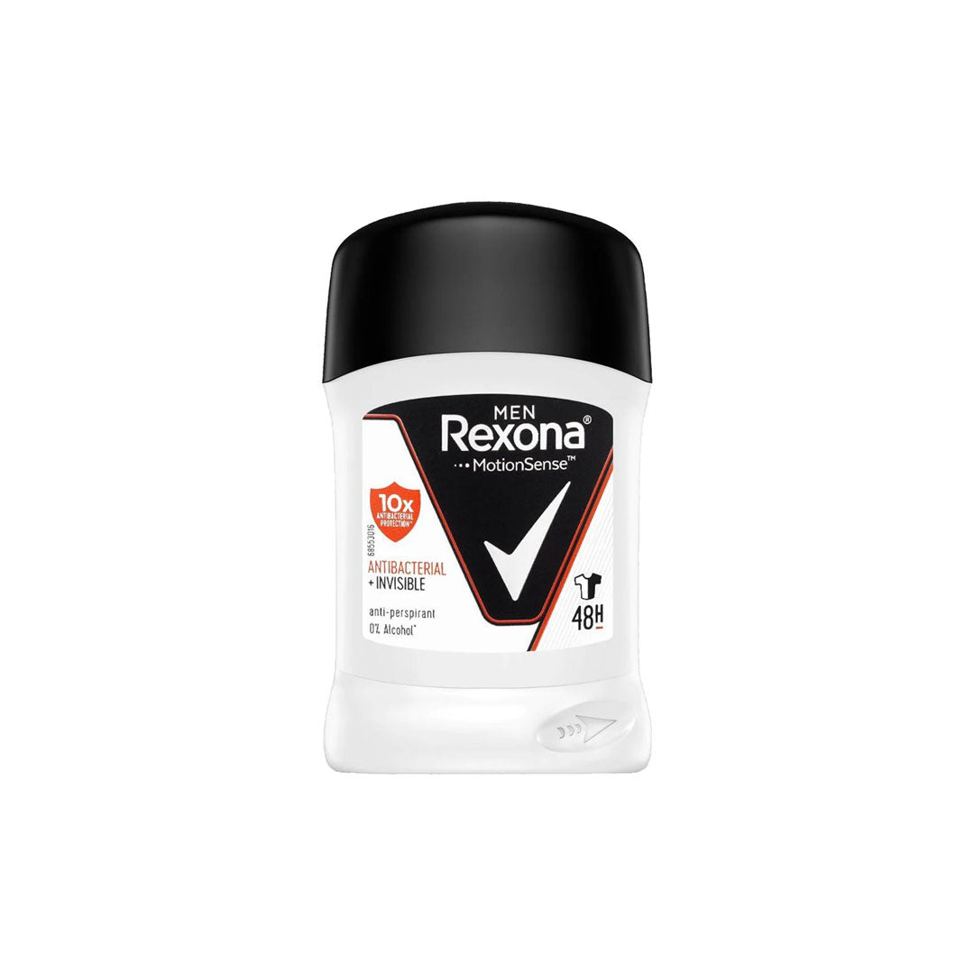 REXONA MEN ANTI BACTERIAL+INVISIBLE DEO STICK 40GM