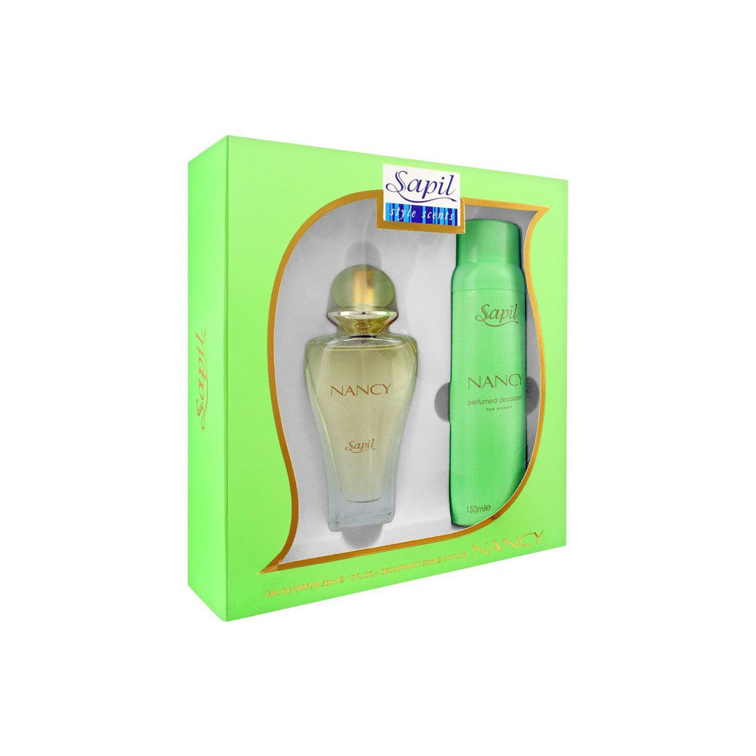 SAPIL GREEN NANCY EDT 100ML+BODY SPRAY (W) 150ML