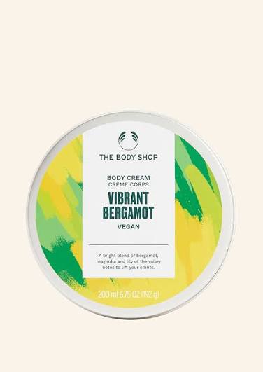 THE BODY SHOP VIBRANT BERGAMOT BODY CREAM 200ML