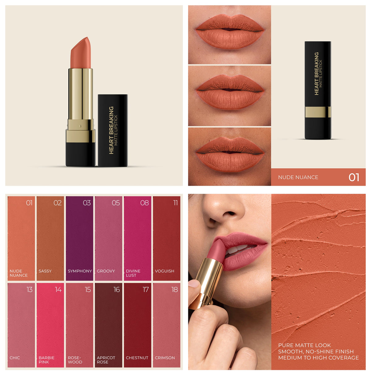 AMRIJ LIPSTICK HEART BREAKING