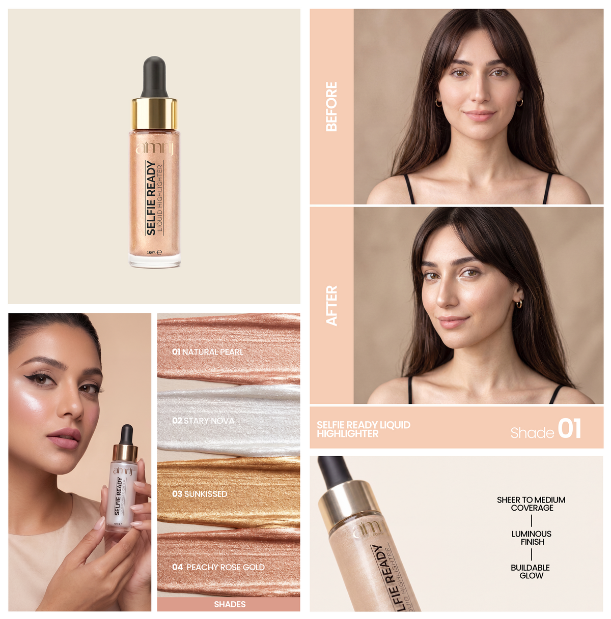 AMRIJ HIGHLIGHTER SELFIE READY LIQUID
