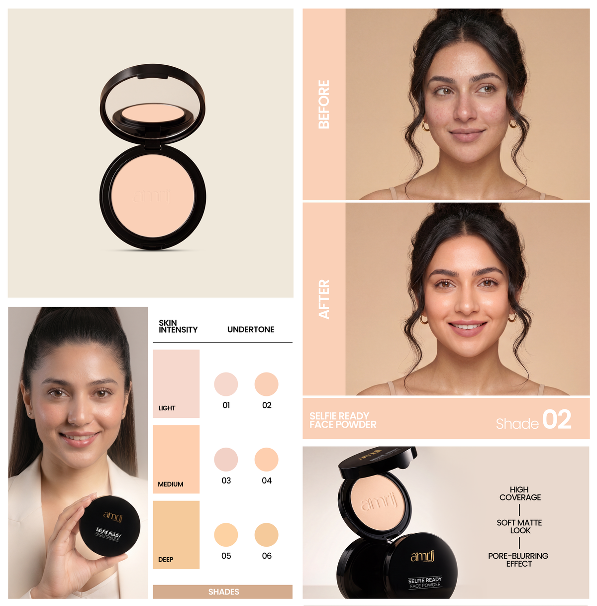 AMRIJ FACE POWDER SELFIE READY