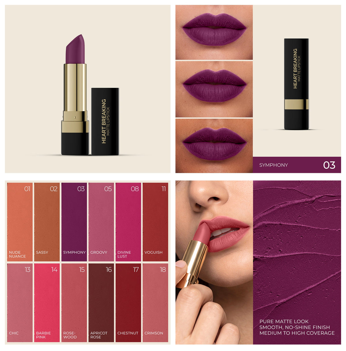AMRIJ LIPSTICK HEART BREAKING
