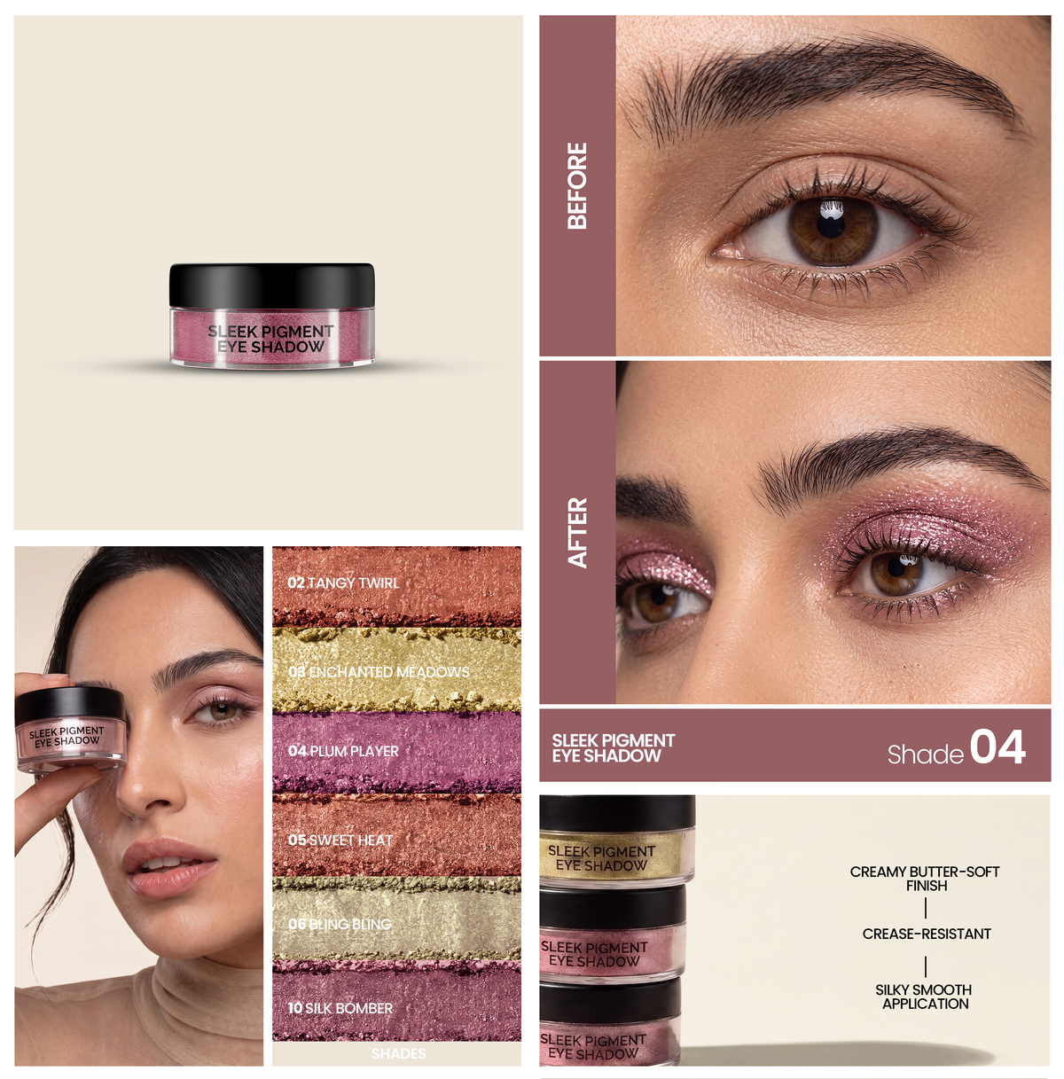 AMRIJ EYE SHADOW SLEEK PIGMENT