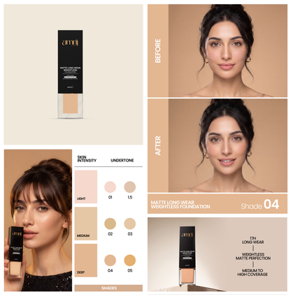 AMRIJ FDTN MATTE L/W WEIGHTLESS LIQUID