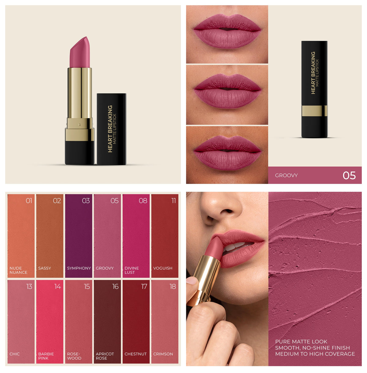 AMRIJ LIPSTICK HEART BREAKING