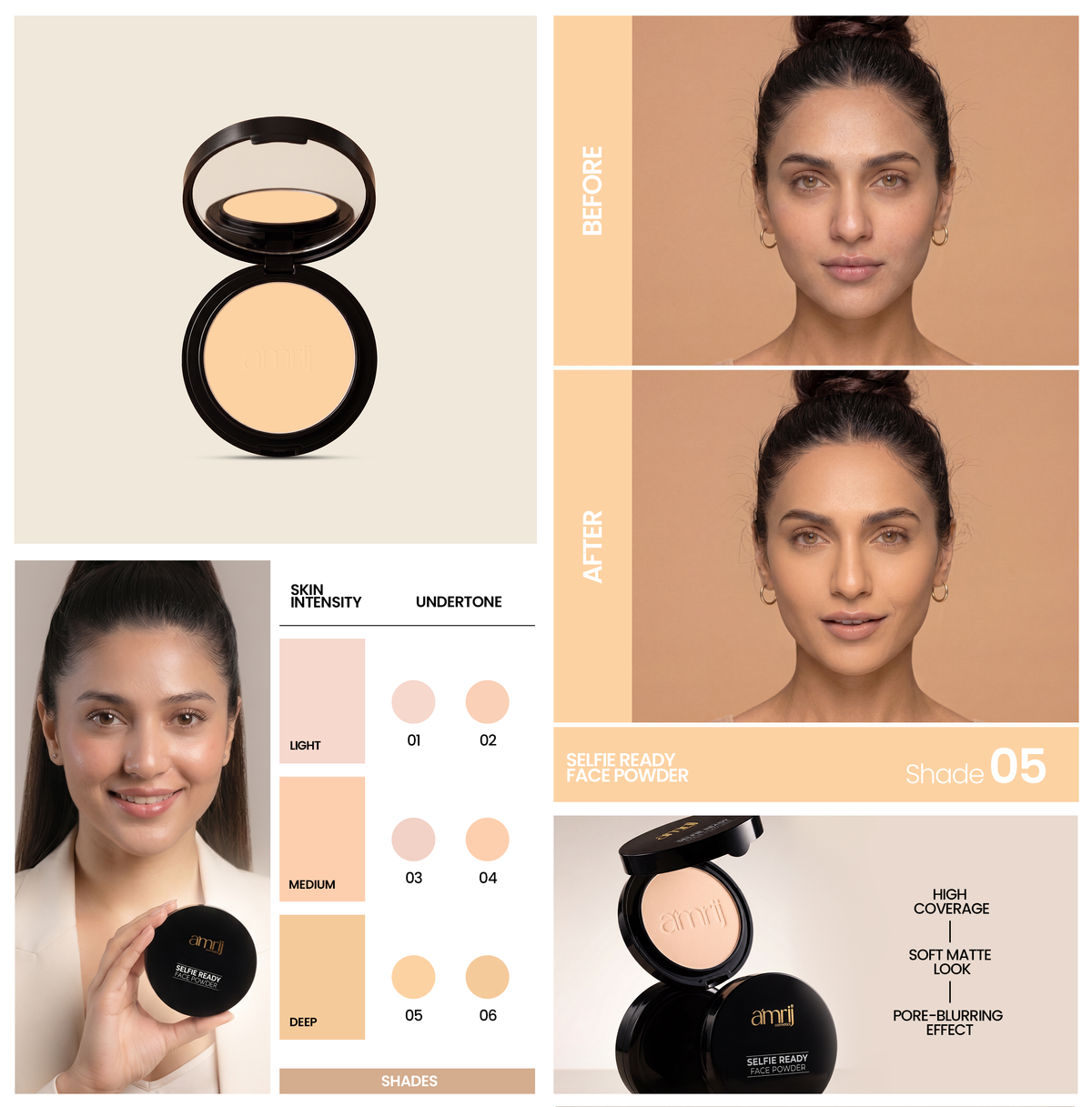 AMRIJ FACE POWDER SELFIE READY