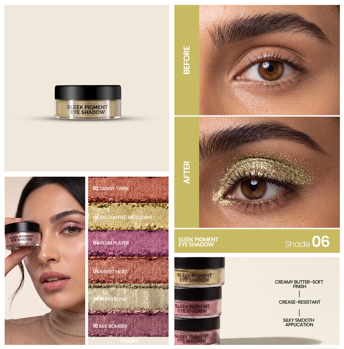 AMRIJ EYE SHADOW SLEEK PIGMENT