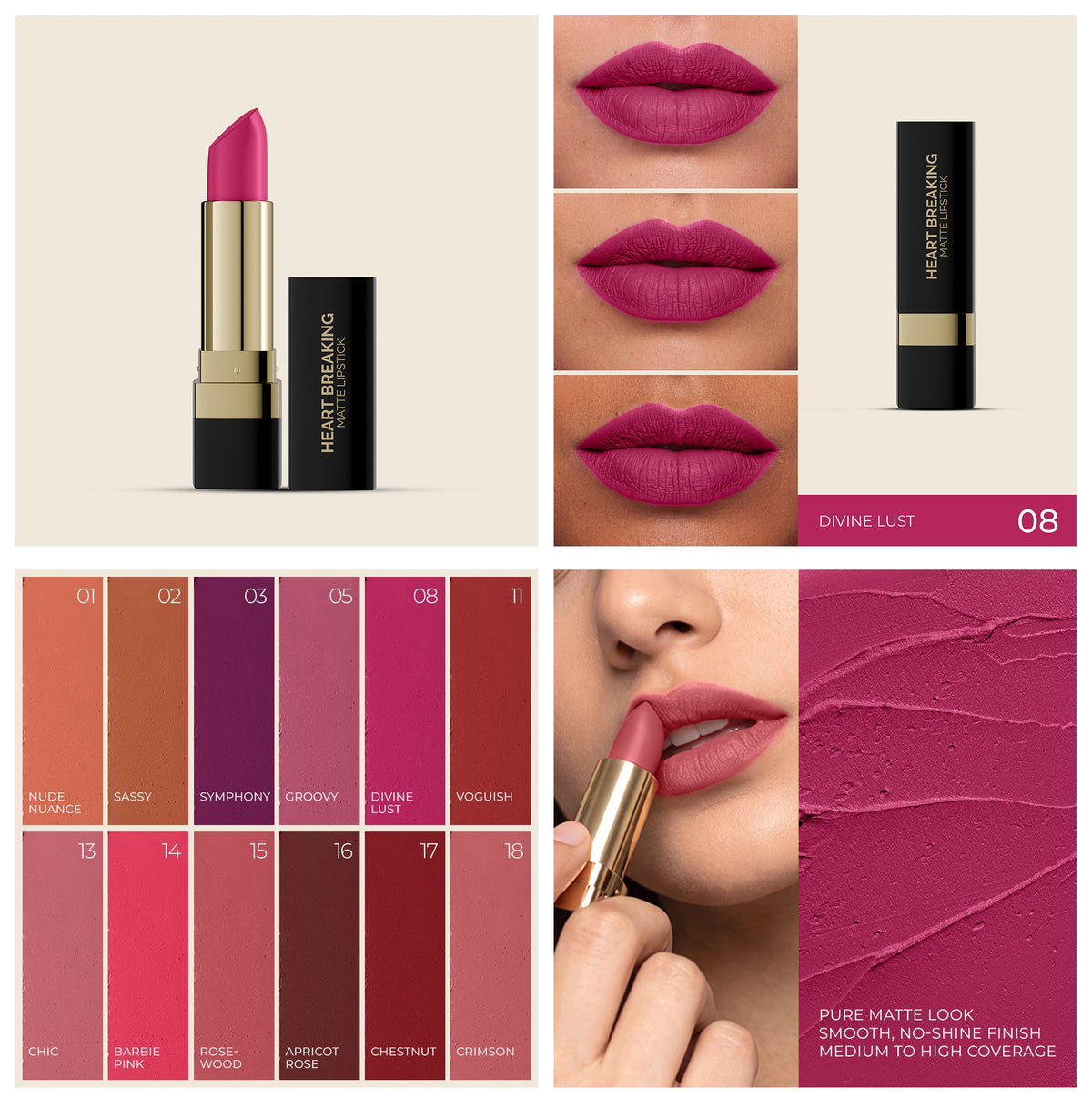 AMRIJ LIPSTICK HEART BREAKING