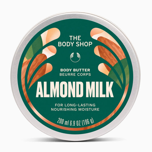 THE BODY SHOP BUTTER ALMOND MILK MOISTURISER 200ML