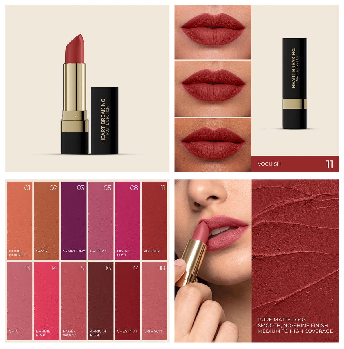 AMRIJ LIPSTICK HEART BREAKING