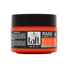 TAFT XX POWER HOLD #8 HAIR GEL 250ML