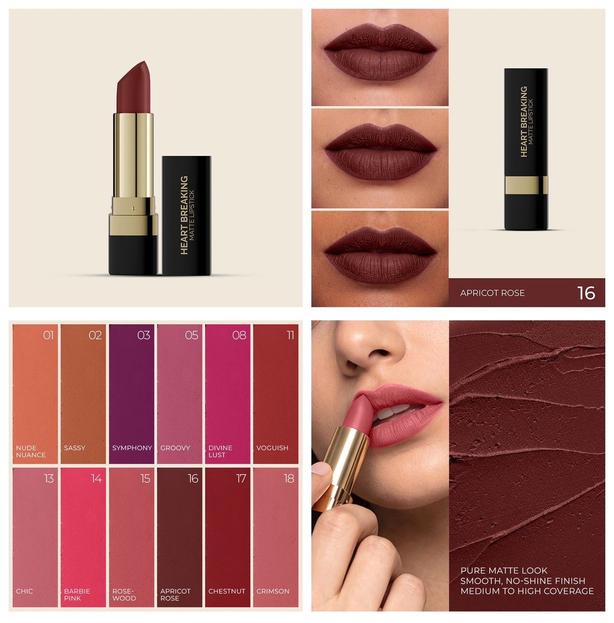 AMRIJ LIPSTICK HEART BREAKING