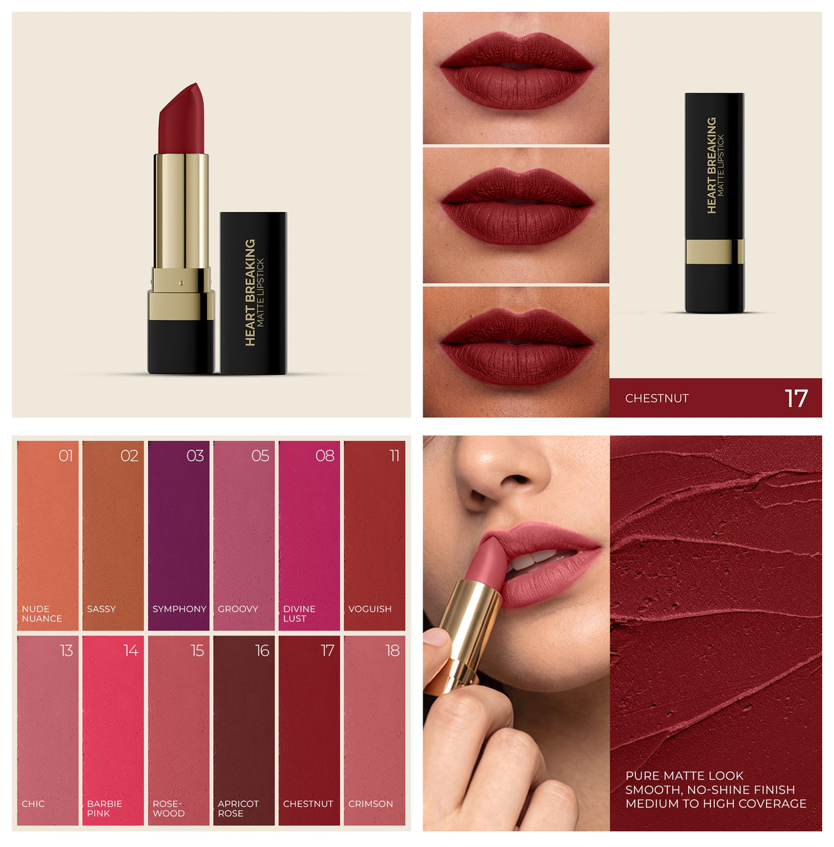 AMRIJ LIPSTICK HEART BREAKING