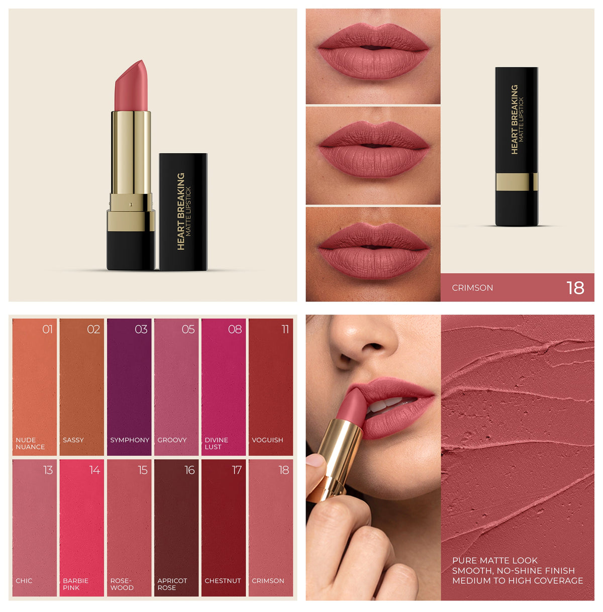 AMRIJ LIPSTICK HEART BREAKING