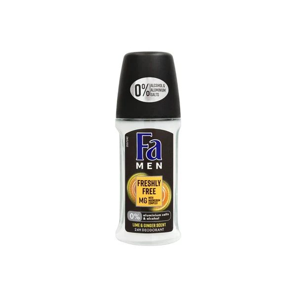 FA FRESHLY FREE WITH LIME GINGER ROLL ON 50ML
