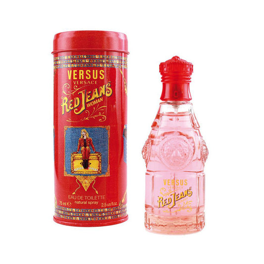 Versace Red Jean Women EDT Perfume 75ml | Sealing Wrap Damaged