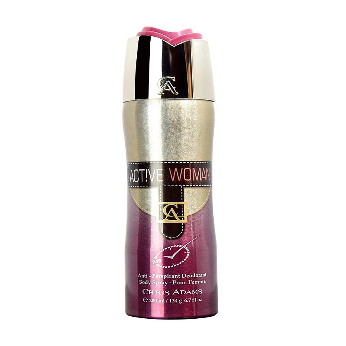 CHRIS ADAMS ACTIVE WOMEN BODY SPRAY 200ML