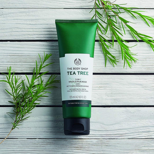 The Body Shop 3 In 1 Tea Tree Mask Scrub 125ml