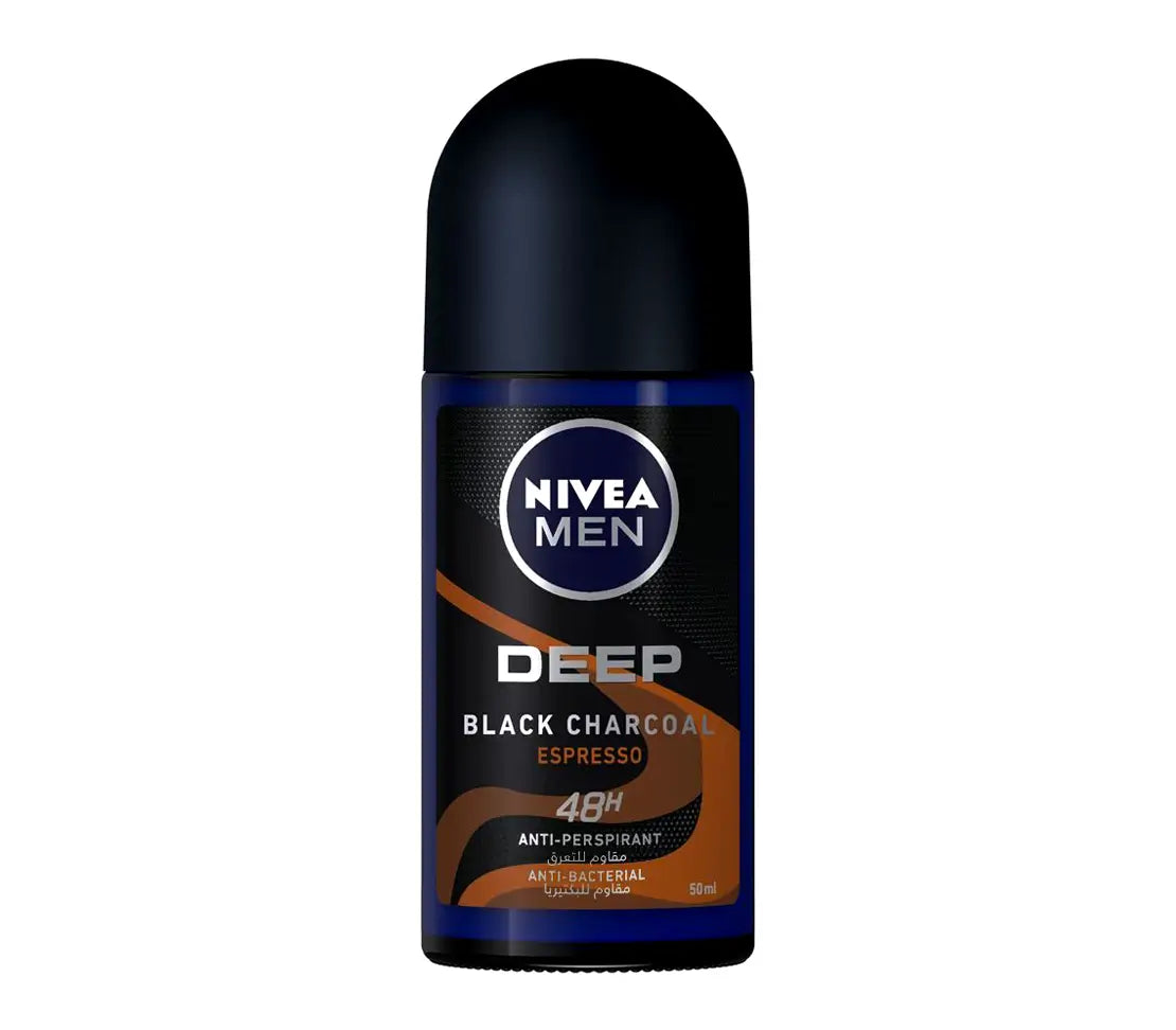 Nivea Deep Black Charcoal Expresso Roll On 50ml