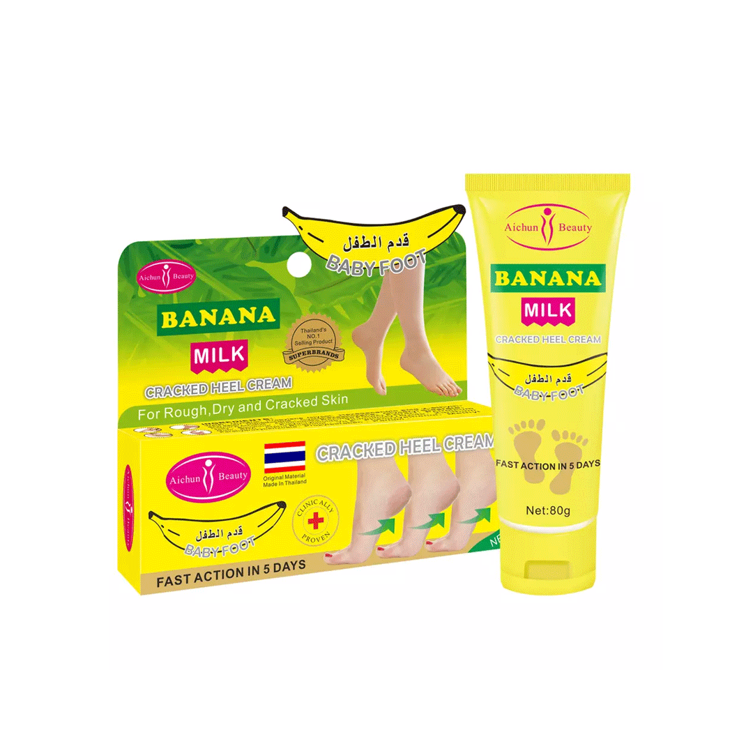 AICHUN BEAUTY  BANANA MIL CRACKED HEEL CREAM 80GM