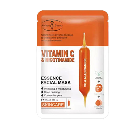 AICHUN BEAUTY VITAMIN C ESSENCE FACIAL MASK FRUIT FLVR 25ML