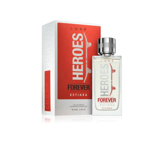 Estiara Men Heros Forever Perfume 100ml | Sealing Wrap Missing; Packaging Box Intact