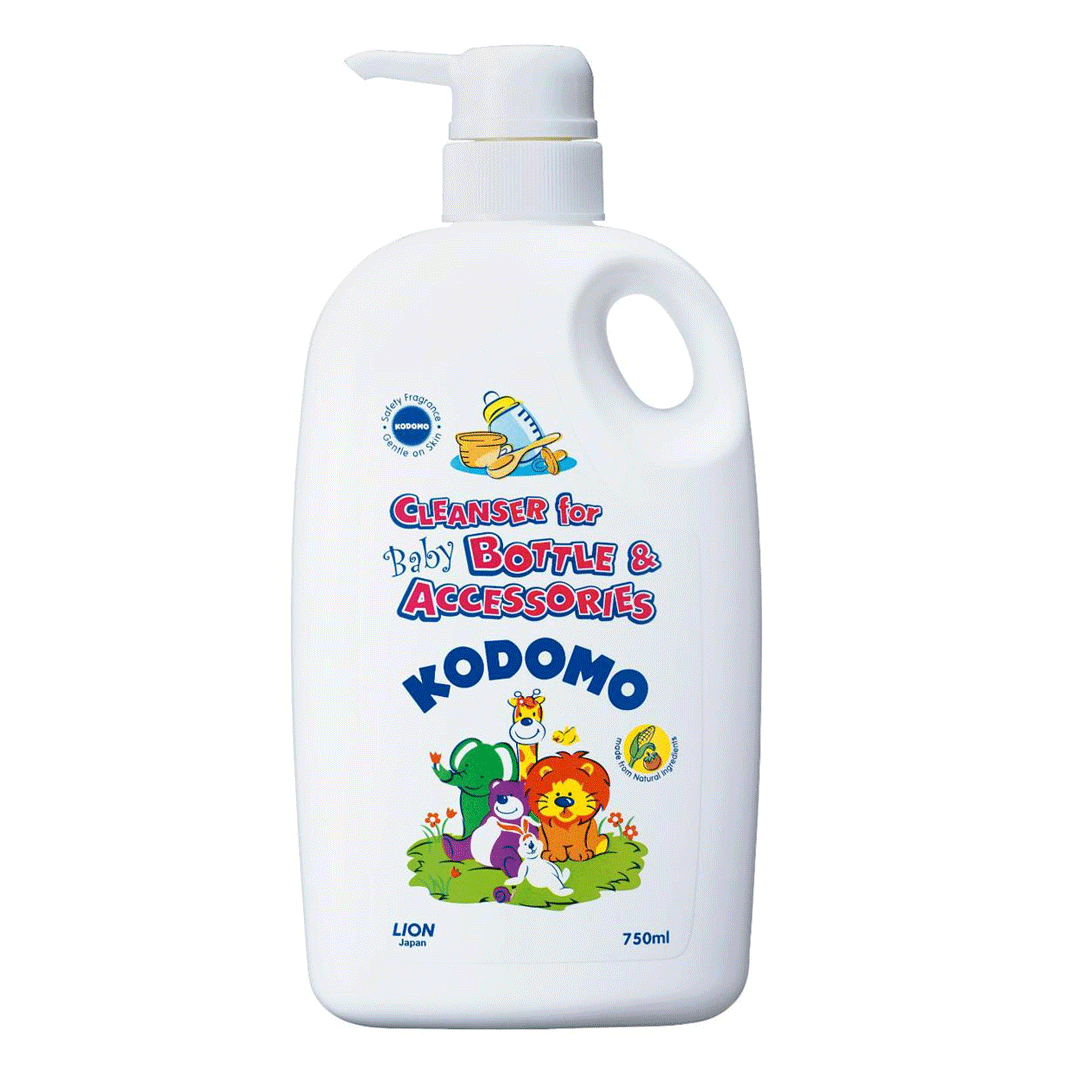 KODOMO BABY BOTTLE & ACCESSORIES CLEANSER LION