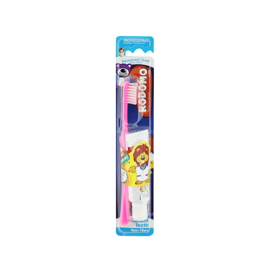 KODOMO 6+YR LION ORNG STRWBRY TEETH BRSH&PASTE SET