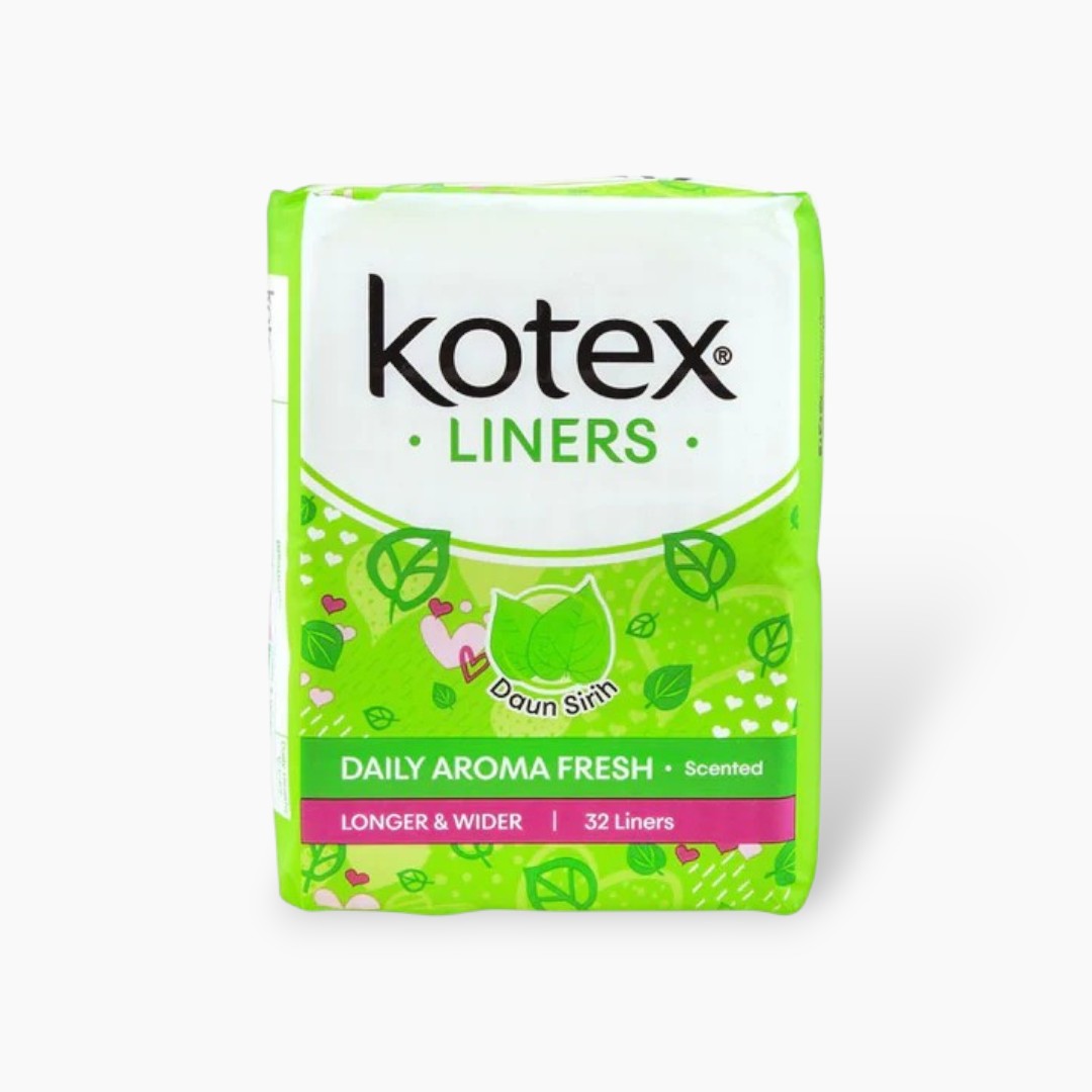 KOTEX FRESH LONGER&WIDER SCENTED PANTY LINERS 32S