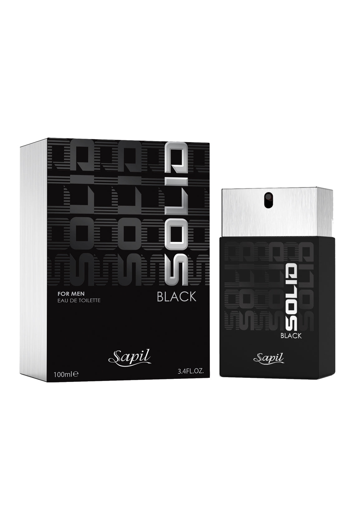 SAPIL (M) SOLID BLACK (917) EAU DE TOILETTE 100ML