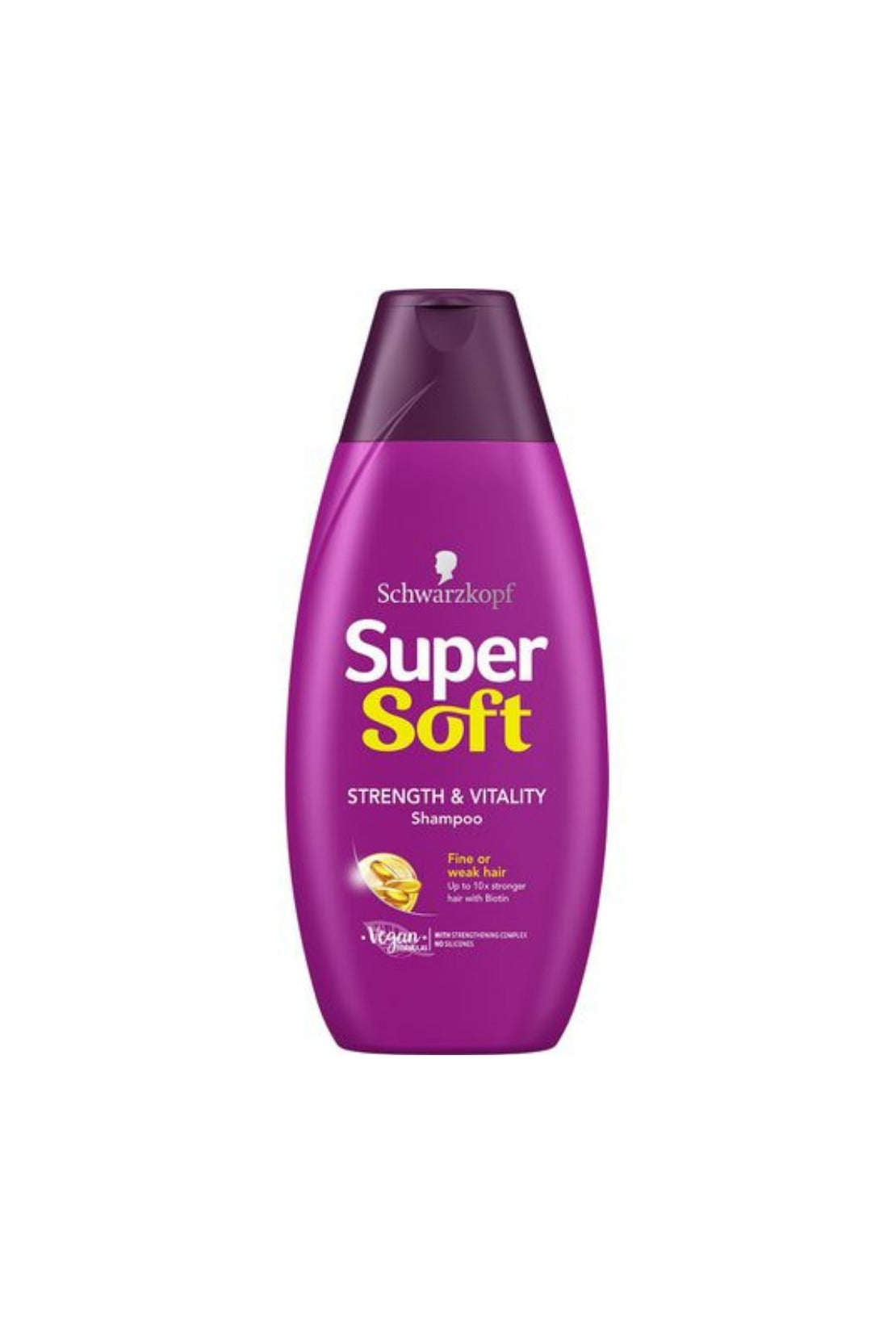 SCHWARZKOPF SUPER SOFT STRENGTH & VITALITY SHAMPOO 400ML