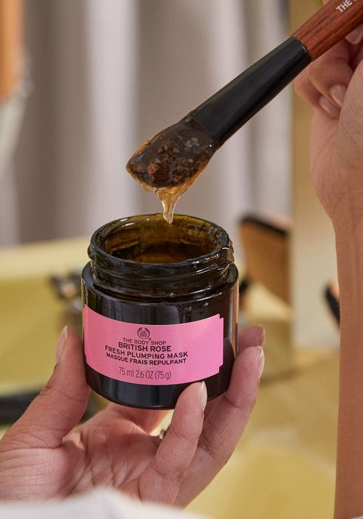 Body Shop British Rose Fresh Plumping Face Mask 15ml
