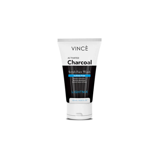 VINCE ACTIVATED CHARCOAL SCRUB FACE WASH MEN