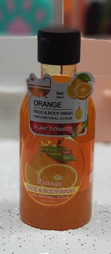 PREETY COWRY ORANGE FACE & BODY WASH 300ML